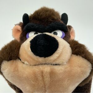 Vintage 1990 Warner Bros Tasmanian Devil Taz Plush Stuffed Animal